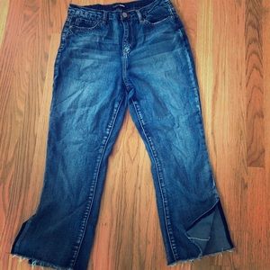 Fashion Nova Cropped Flare Jeans